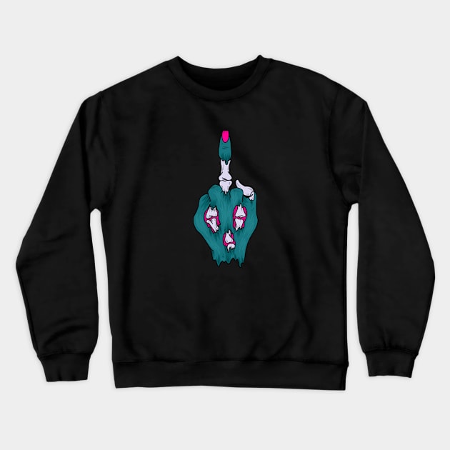 Zombified Crewneck Sweatshirt by Annabalynne